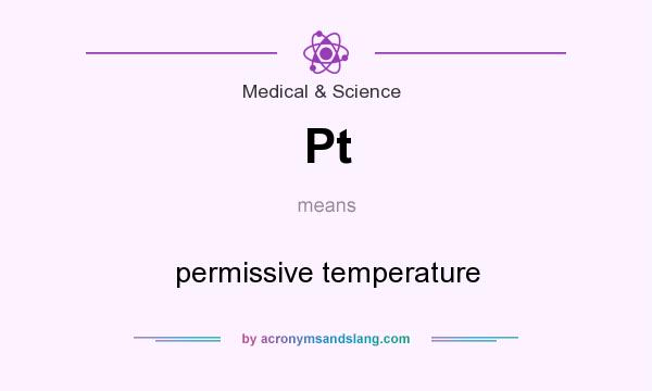 What does Pt mean? It stands for permissive temperature