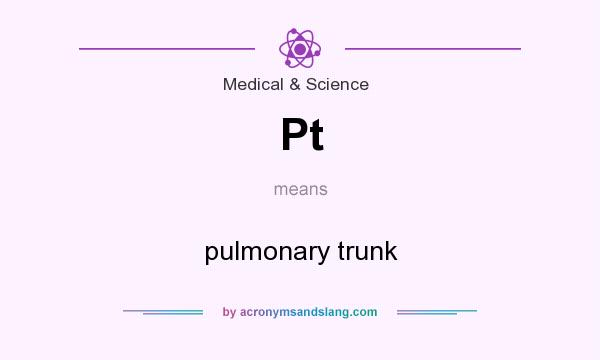 What does Pt mean? It stands for pulmonary trunk