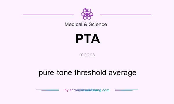What does PTA mean? It stands for pure-tone threshold average