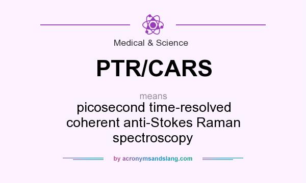 What does PTR/CARS mean? It stands for picosecond time-resolved coherent anti-Stokes Raman spectroscopy