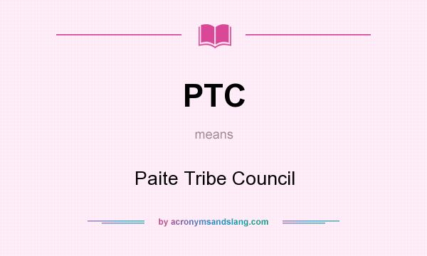 What does PTC mean? It stands for Paite Tribe Council