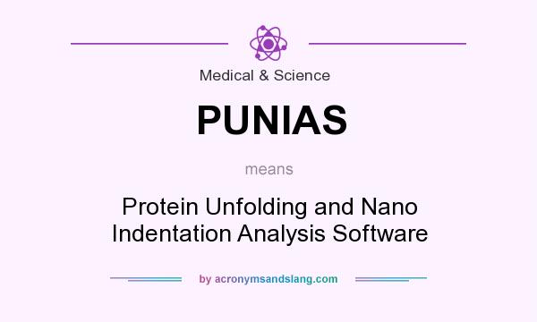 What does PUNIAS mean? It stands for Protein Unfolding and Nano Indentation Analysis Software
