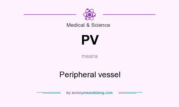 What does PV mean? It stands for Peripheral vessel