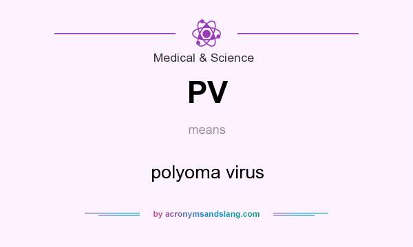 What does PV mean? It stands for polyoma virus