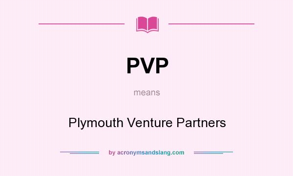 What does PVP mean? It stands for Plymouth Venture Partners