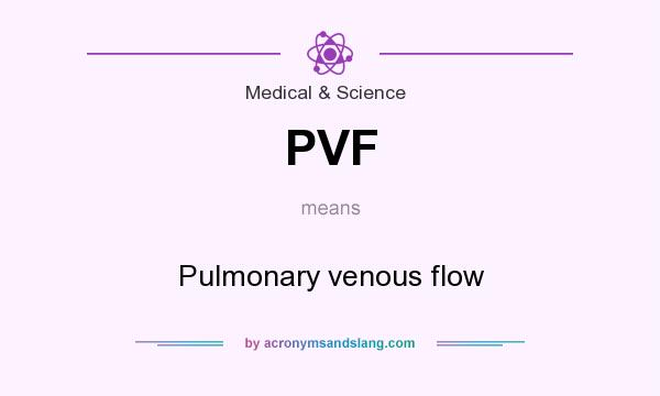 What does PVF mean? It stands for Pulmonary venous flow