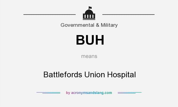 What does BUH mean? It stands for Battlefords Union Hospital