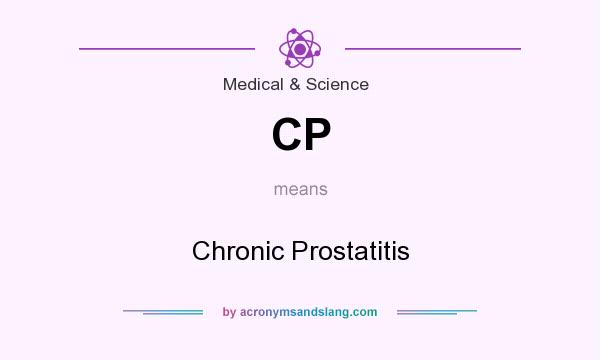 What does CP mean? It stands for Chronic Prostatitis
