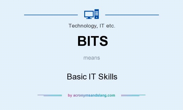 What does BITS mean? It stands for Basic IT Skills
