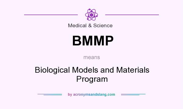 What does BMMP mean? It stands for Biological Models and Materials Program