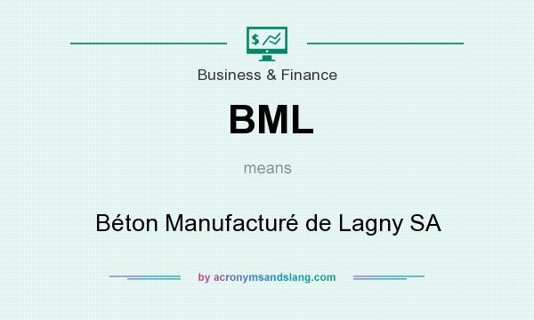 What does BML mean? It stands for Béton Manufacturé de Lagny SA