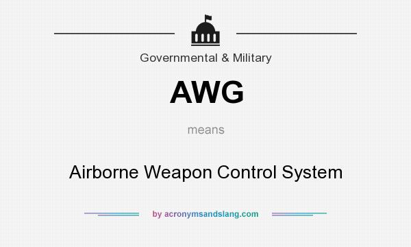 What does AWG mean? It stands for Airborne Weapon Control System