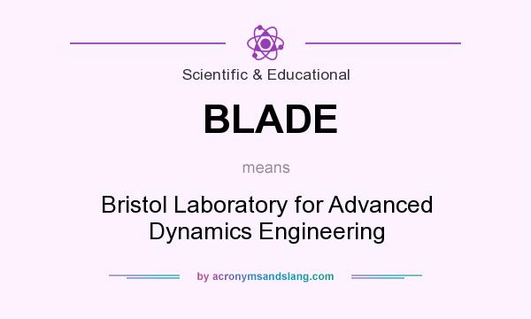 What does BLADE mean? It stands for Bristol Laboratory for Advanced Dynamics Engineering