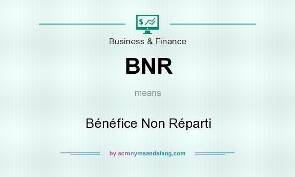 What does BNR mean? It stands for Bénéfice Non Réparti