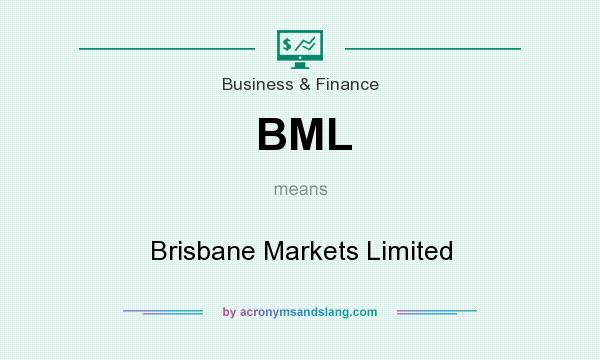 What does BML mean? It stands for Brisbane Markets Limited