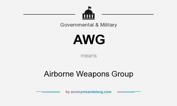 What does AWG mean? It stands for Airborne Weapons Group