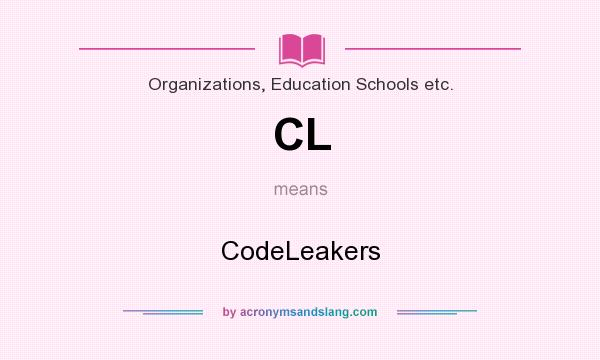 What does CL mean? It stands for CodeLeakers