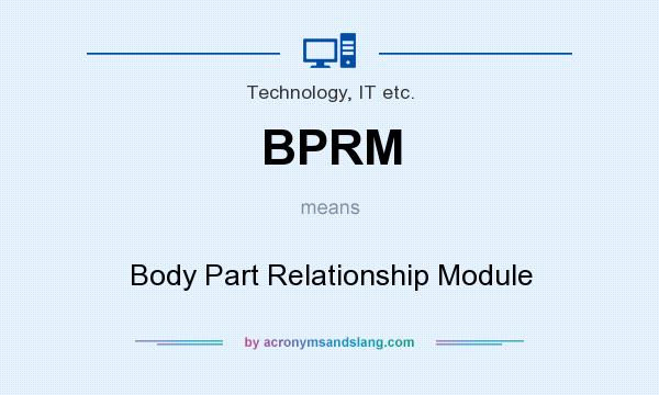 What does BPRM mean? It stands for Body Part Relationship Module