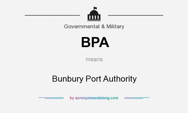 What does BPA mean? It stands for Bunbury Port Authority