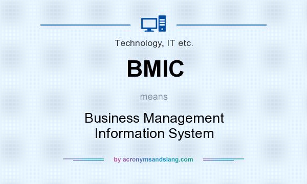 What does BMIC mean? It stands for Business Management Information System