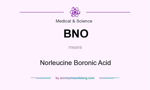 What does BNO mean? It stands for Norleucine Boronic Acid