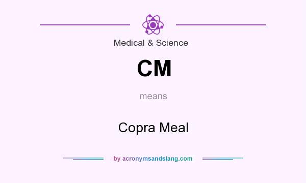 What does CM mean? It stands for Copra Meal
