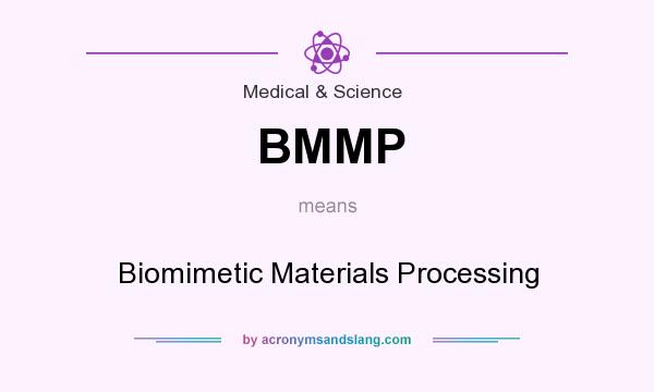 What does BMMP mean? It stands for Biomimetic Materials Processing