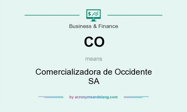 What does CO mean? It stands for Comercializadora de Occidente SA