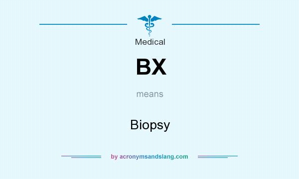 What does BX mean? It stands for Biopsy