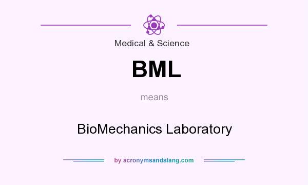 What does BML mean? It stands for BioMechanics Laboratory