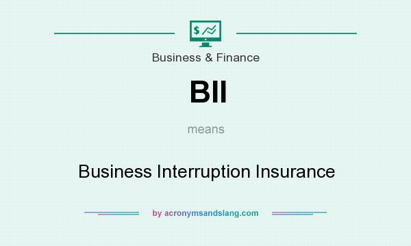 What does BII mean? It stands for Business Interruption Insurance
