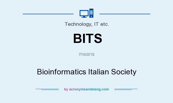 What does BITS mean? It stands for Bioinformatics Italian Society