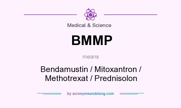 What does BMMP mean? It stands for Bendamustin / Mitoxantron / Methotrexat / Prednisolon