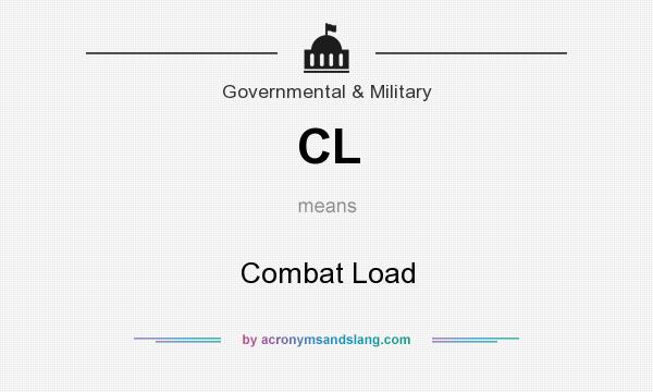 What does CL mean? It stands for Combat Load