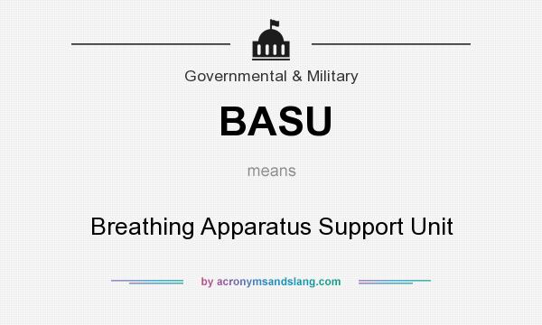 What does BASU mean? It stands for Breathing Apparatus Support Unit