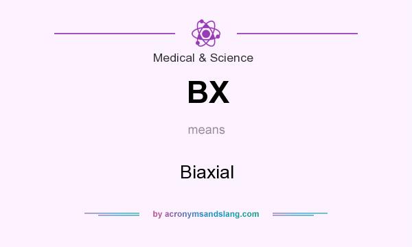 What does BX mean? It stands for Biaxial