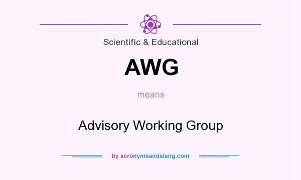 What does AWG mean? It stands for Advisory Working Group