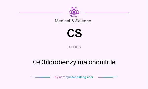What does CS mean? It stands for 0-Chlorobenzylmalononitrile