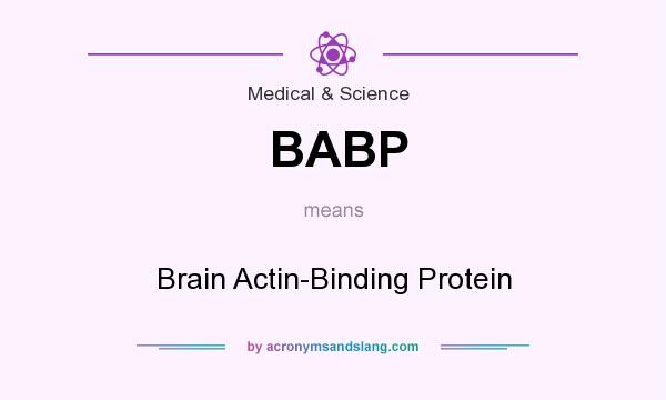 What does BABP mean? It stands for Brain Actin-Binding Protein