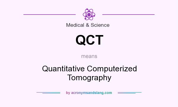 What does QCT mean? It stands for Quantitative Computerized Tomography