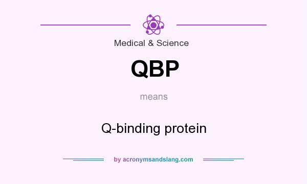 What does QBP mean? It stands for Q-binding protein