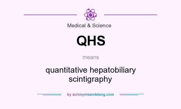 What does QHS mean? It stands for quantitative hepatobiliary scintigraphy