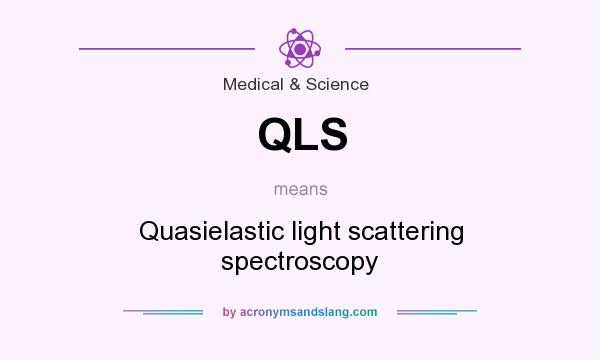 What does QLS mean? It stands for Quasielastic light scattering spectroscopy