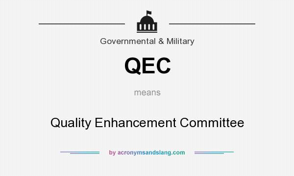 What does QEC mean? It stands for Quality Enhancement Committee