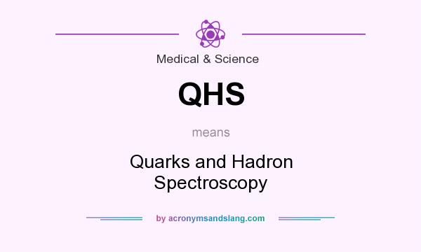 What does QHS mean? It stands for Quarks and Hadron Spectroscopy