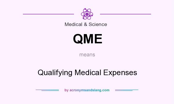 What does QME mean? It stands for Qualifying Medical Expenses