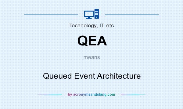 What does QEA mean? It stands for Queued Event Architecture