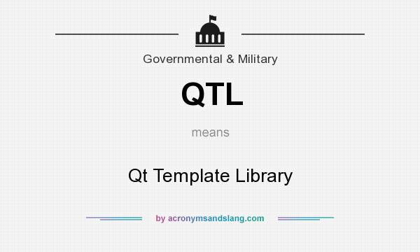 What does QTL mean? It stands for Qt Template Library