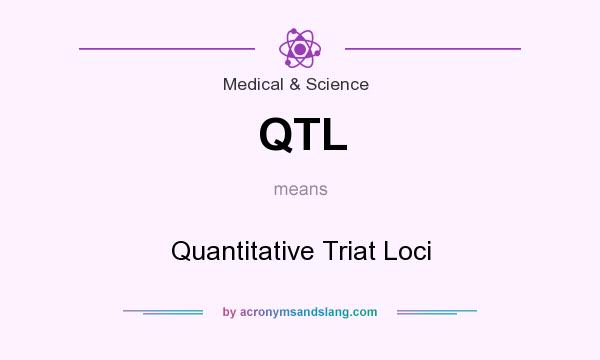 What does QTL mean? It stands for Quantitative Triat Loci