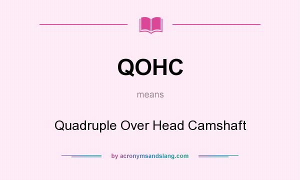 What does QOHC mean? It stands for Quadruple Over Head Camshaft